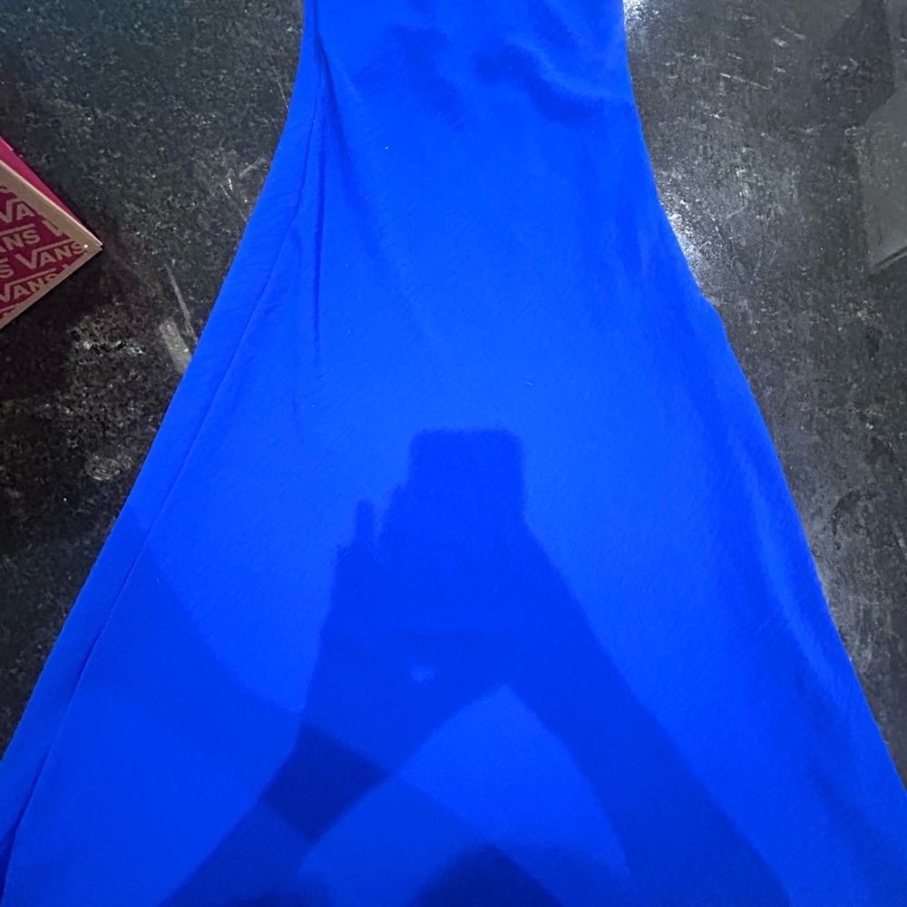 See You Monday Blue Pleated Halter Bodycon Dress